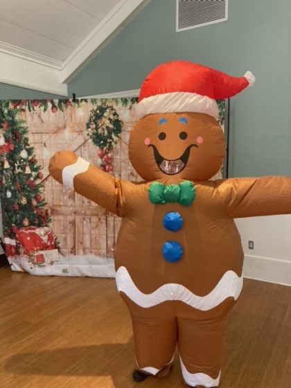 Lifesize Gingerbreadman - person in costume